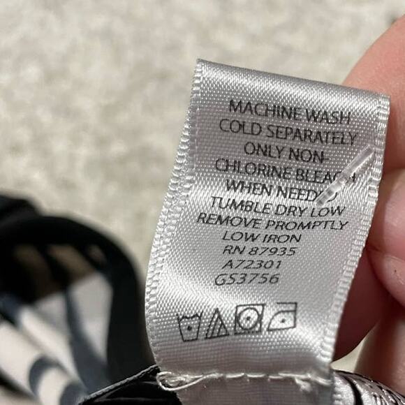 NWT George Simonton Says Womens Medium Zebra Long Sleeve Top Black Mob Wife QVC - Picture 11 of 13